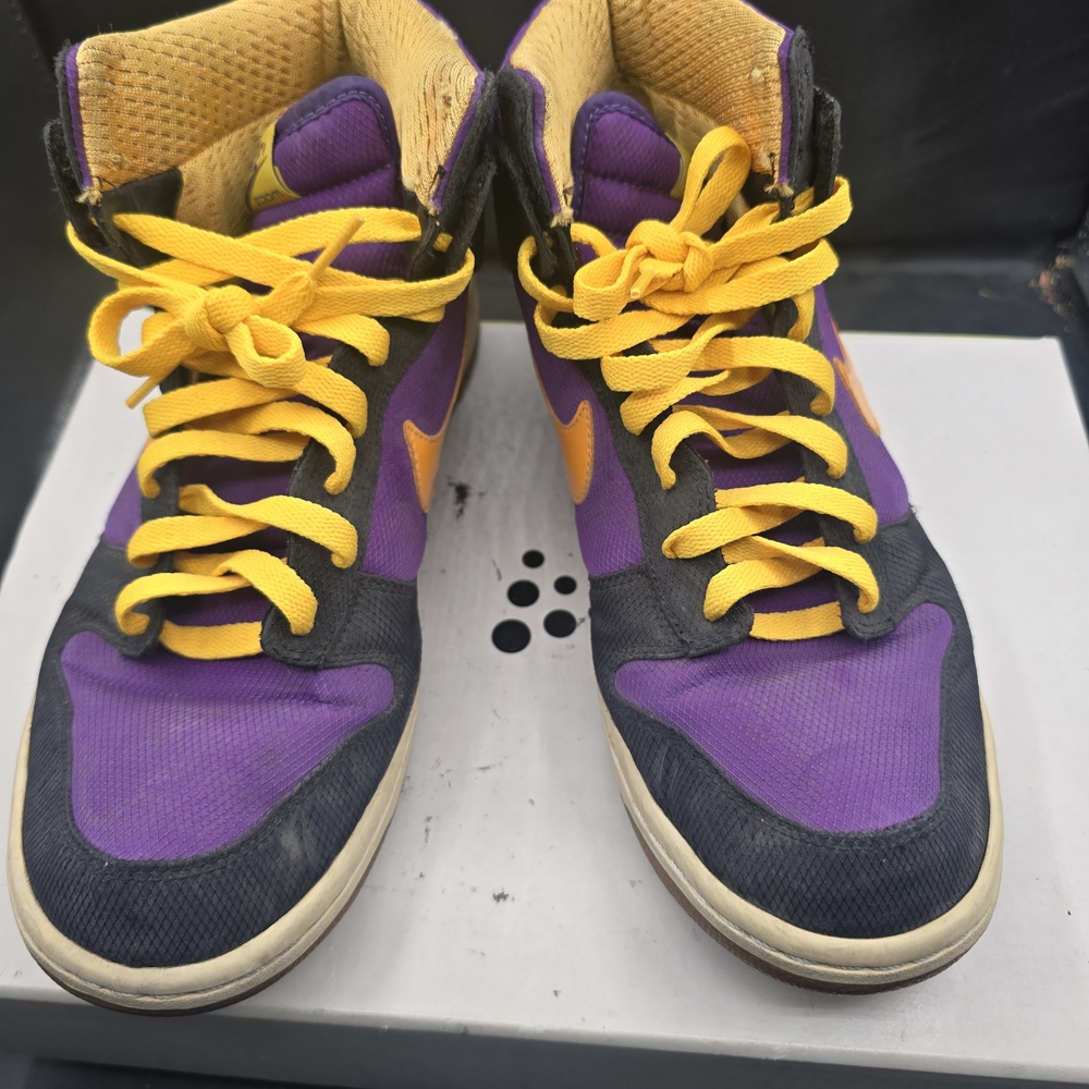 Nike Purple and Yellow Athletic Shoes